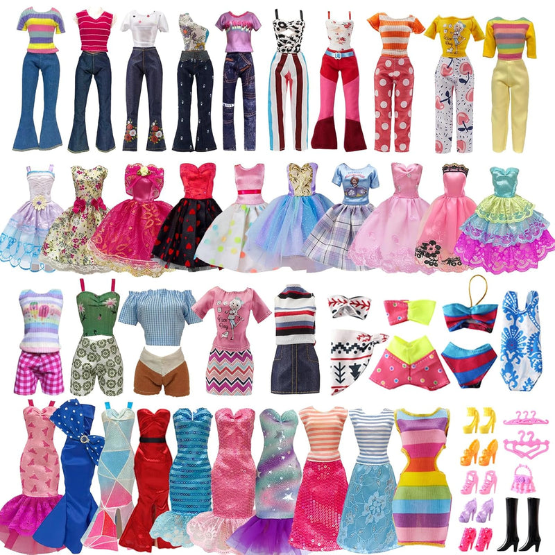 29 Pieces Doll Clothes And Accessories For 11.5 Inch Girl Dolls Outfit Incl