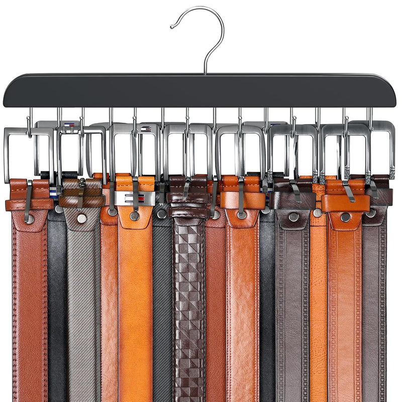 Belt Hanger For Closet Max 42 Belts, Belt Organizer Closet Accessories With 14 H