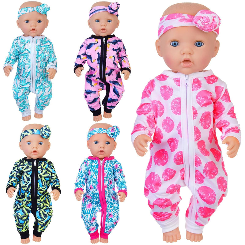 5 Sets 14 18 Inch Baby Doll Clothes Outfits Casual Wear For 17 Inch Baby Do