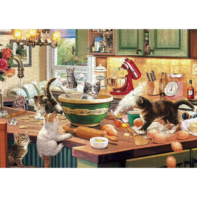 Puzzles For Adults Jigsaw Puzzles 1000 Pieces Kitchen Cats