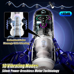 Heated Male Masturbator with App Control, Vibration, Thrusting & Suction Modes
