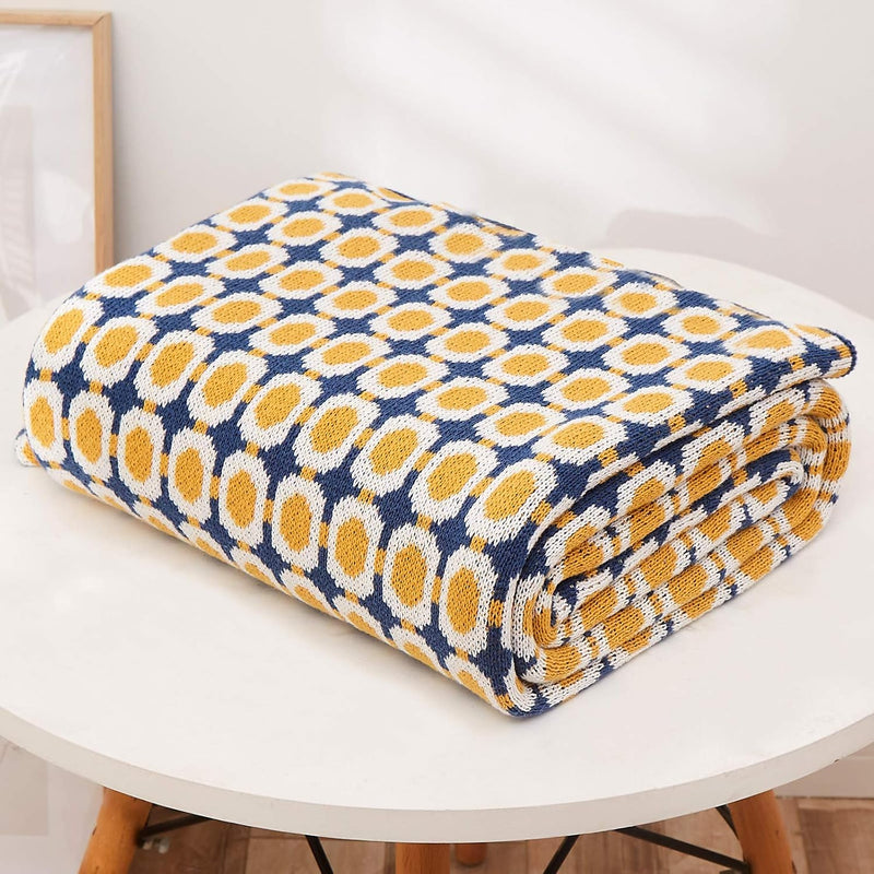 Throw Blanket Ultra Soft Natural Knitted Blanket Home Decor Bedding Blankets C
