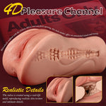 Platinum Silicone Pocket Pussy Male Masturbator - 4D Pleasure Channel For Intense Stimulation & Ultra-Realistic Sensations, With True-To-Skin Texture & Ultra-Realistic Feel, Adult Sex Toy
