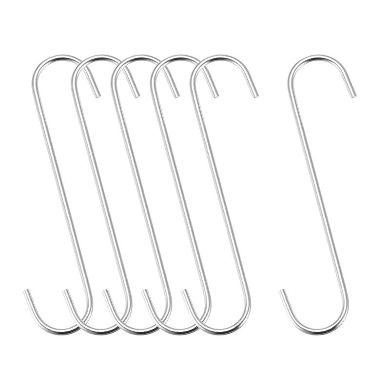 S Hanging Hooks, 8Inch/200Mm Extra Long Steel Hanger, Indoor Outdoor Uses For Ga