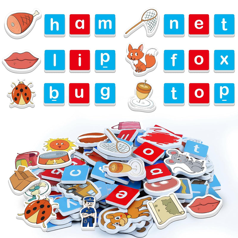 Magnetic Letters & Cvc Word Games, Phonics Games, Alphabet Learning Toys, R