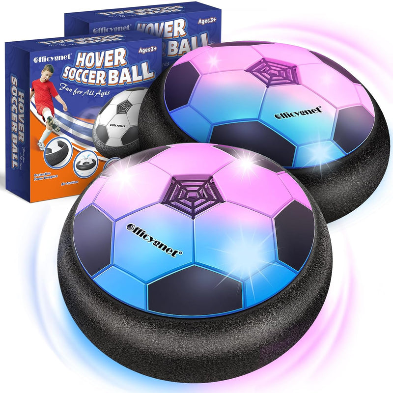 2 Pack Hover Soccer Ball Toys Gifts For 3 4 5 6 7 8 12 Year Old Boy, Indoor