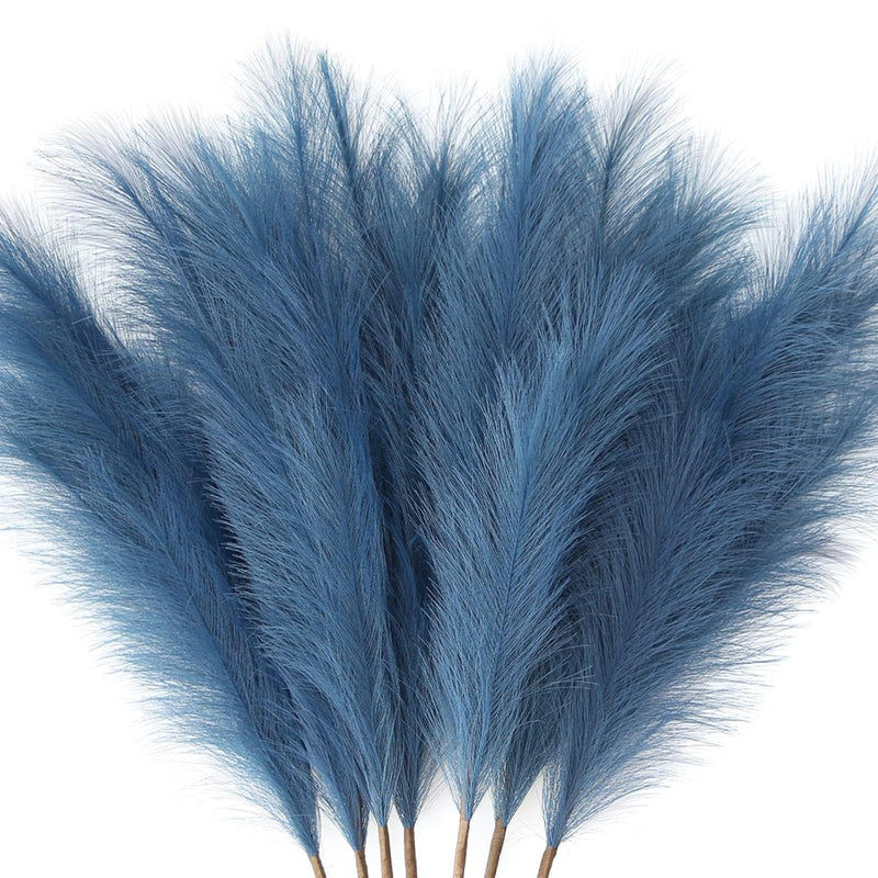 7-Pcs 38"/3.1Ft Faux Pampas Grass Large Tall Fluffy Artificial Fake Flower Boh