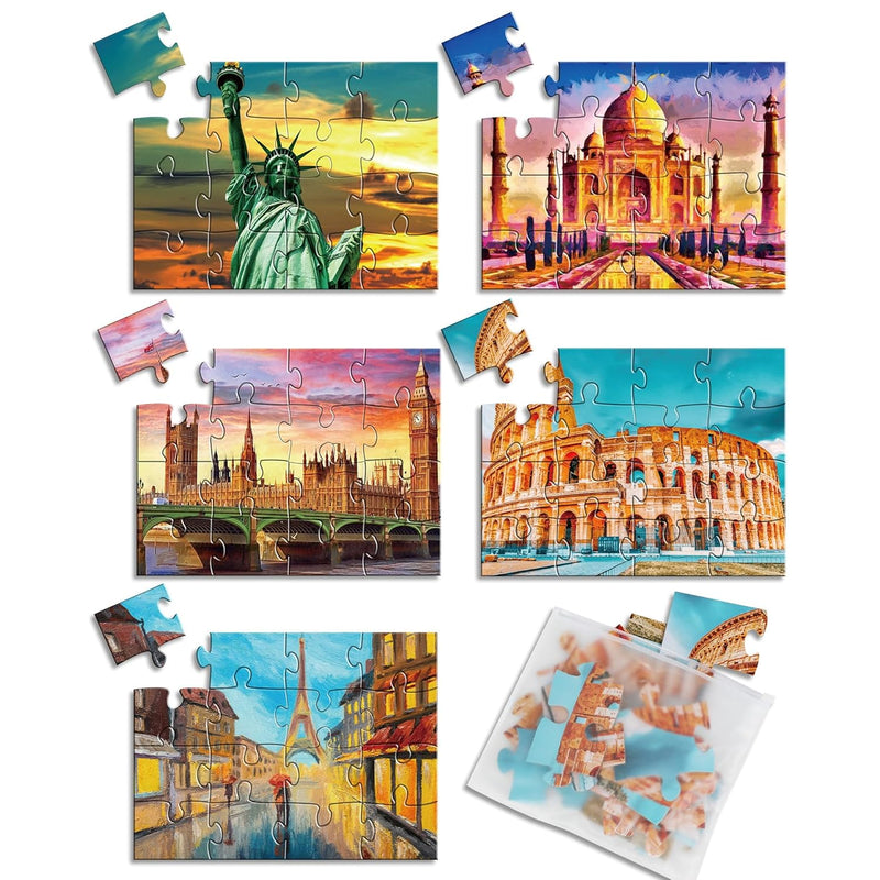 5 Packs 16 Piece Large Jigsaw Dementia Puzzles For Alzheimer’S Products Act