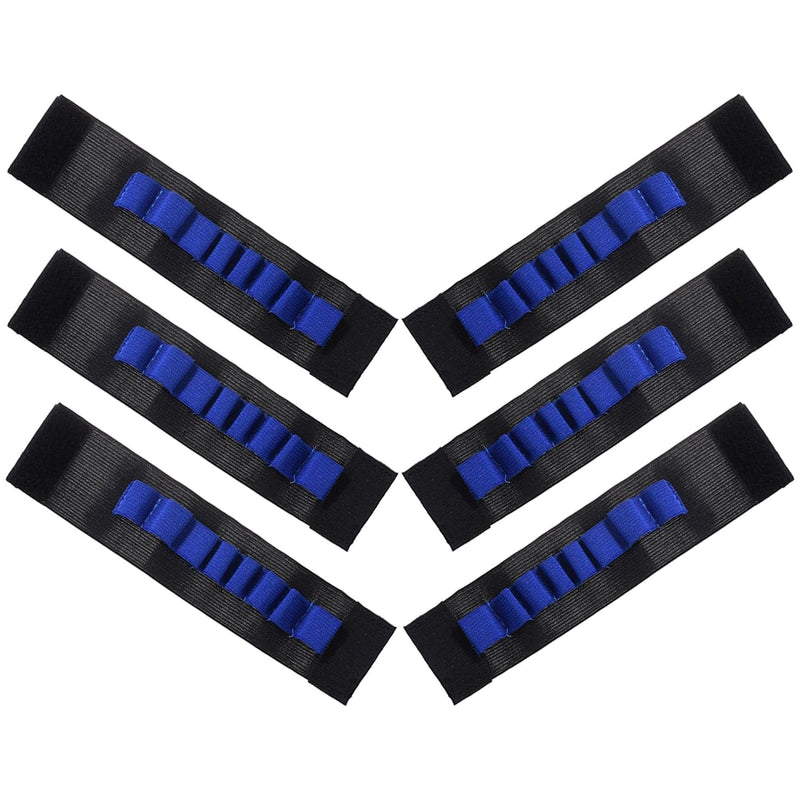 6 Pcs Flexible Bandolier Eva Bullet Ammo Dart Storage Wrist Belt Band Strap Fo