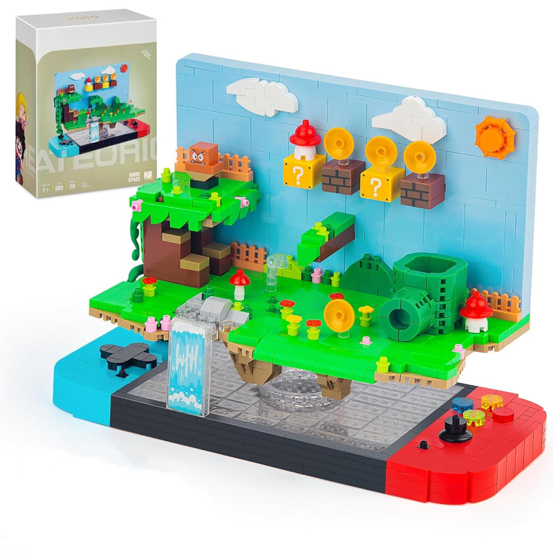 Super Game Building Sets,Cool Building Blocks Kits For Adults, 3D Anime Sce