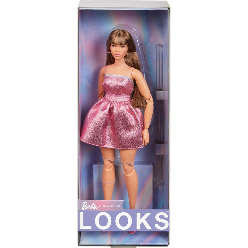 Barbie Looks Doll, Collectible No. 24 with Brown Hair & Modern Y2K Fashion,