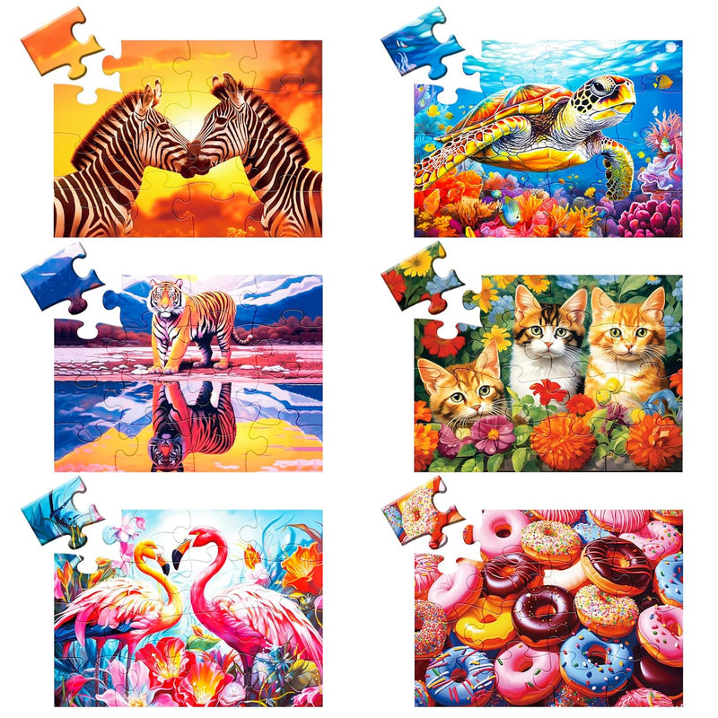 6 Packs 16 Piece Large Piece Jigsaw Puzzle Dementia Alzheimer'S Products An