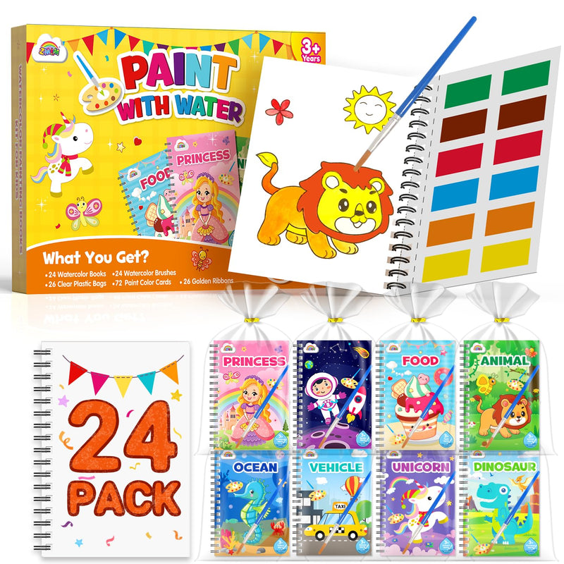 24 Pack Coloring Books for Kids Birthday Party Favors 4-8 Years Old Craft Gift