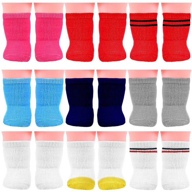 Zhanmai 9 Pairs Doll Socks Mini Doll Socks Accessories for American 18 Inch