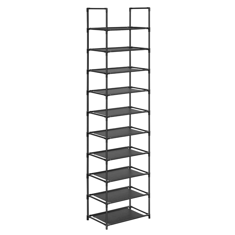 Shoe Rack, 10 Tier Shoe Shelf, Shoe Storage Organizer, Space-Saving, 11 X 17.7 X