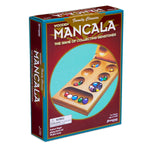 Mancala - Real Wood Folding Set, With Multicolor Stones By , 2 Players