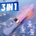 Sex Machine Wriggling Dildo Vibrator Adult Sex Toys, 7 Wriggling Modes & 9 Vibrating Clitoral Nipple Massagers, Soft Silicone Dildo G Spot Stimulator Pleasure Tools For Female Couples Games