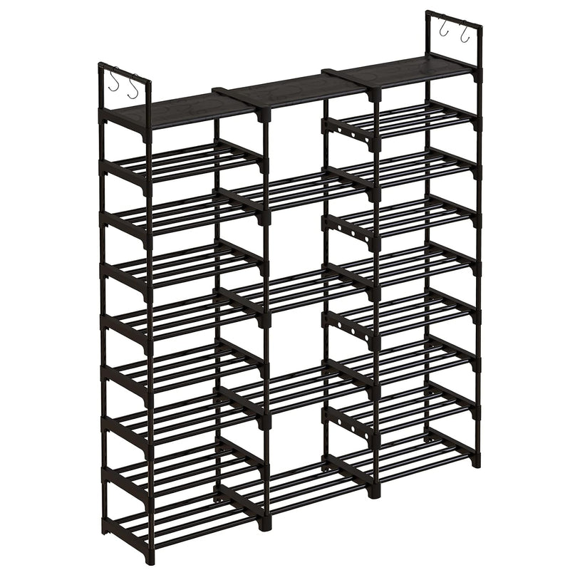 9 Tiers Large Shoe Rack Storage Organizer For Closet 50-55 Pairs Shoe Tower Unit
