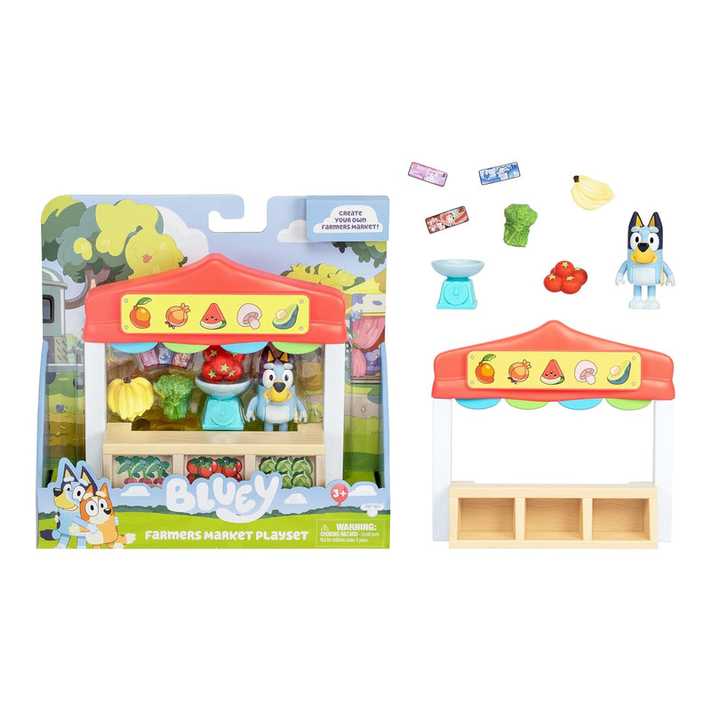 Mini Playsets Farmers Market Playset Includes Articulated Figure With Shopp