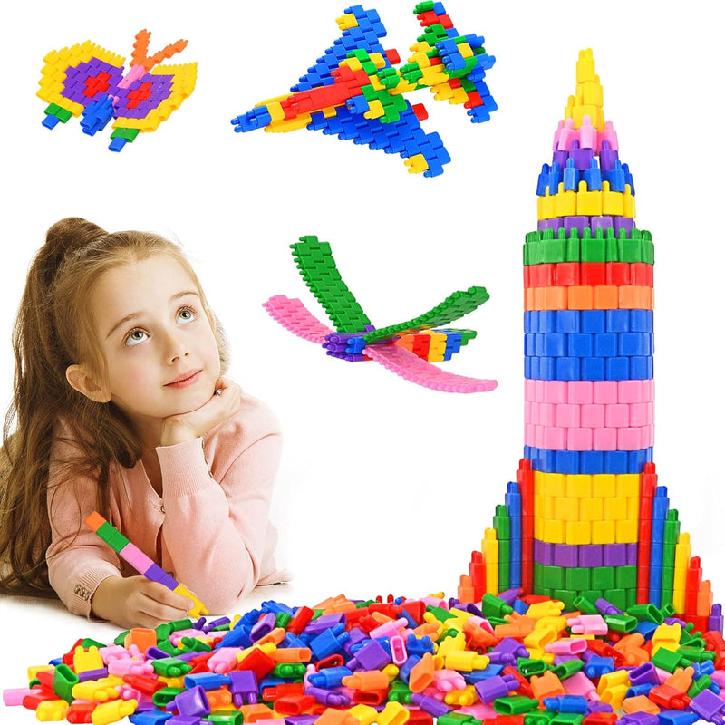 Kids 600Pcs Set Building Blocks Construction Toy Learning Playset Stem Educ