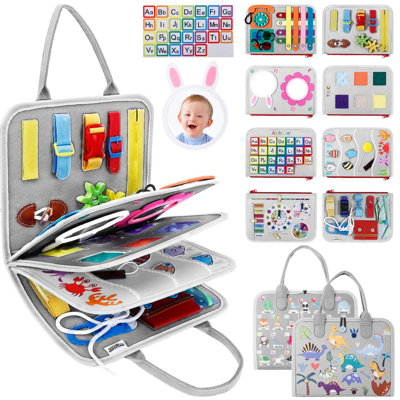 Busy Board Montessori Toys For Aged 1 2 3 4 Boy & Girl Birthday Gifts, Auti