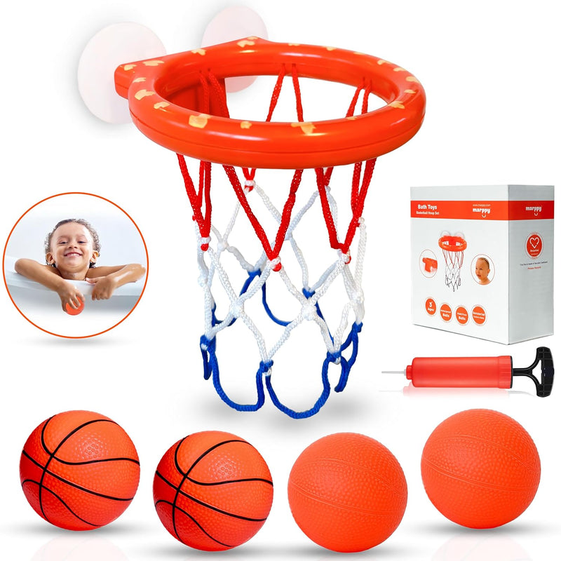 Bath Toys Bathtub Basketball Hoop For Toddlers And Kids Bathtub And Shower