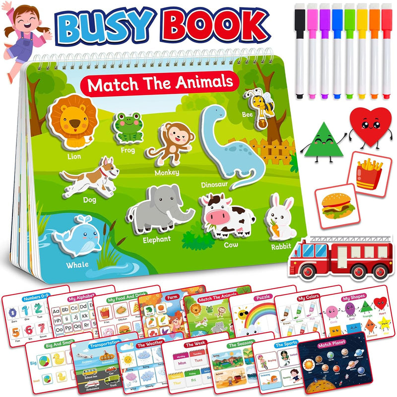 Montessori Busy Book For Toddlers 2 4, Preschool Toddler Learning Activitie