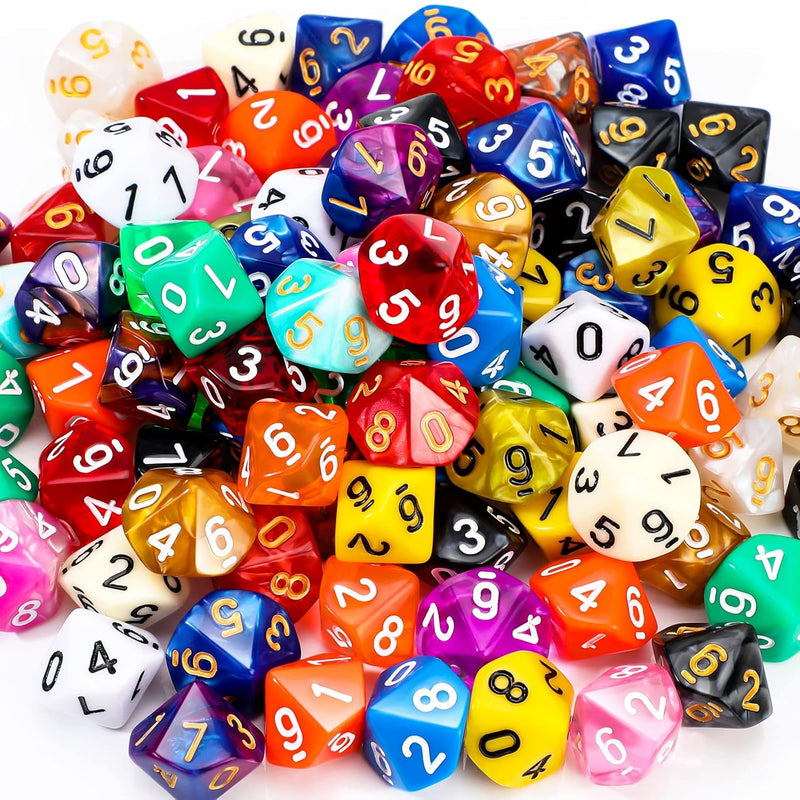 Skylety 200 Pieces Polyhedral Dice Sets with Black Pouch Compatible with RP