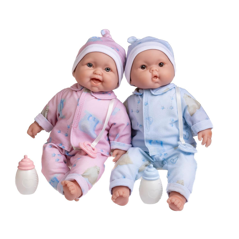 Twins 13" Realistic Soft Body Baby Dolls Berenguer Boutique Twins Gift Set