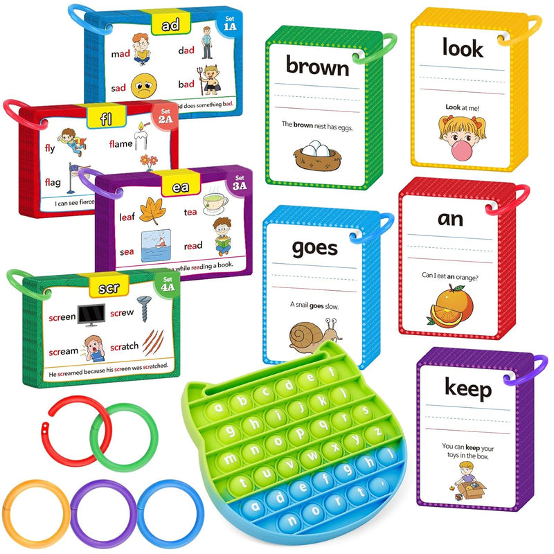Sight Words Flash Cards, Phonics Games Learn to Read Spelling Reading Learn