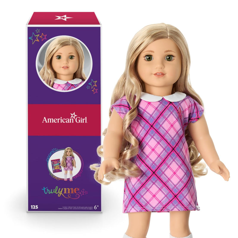 American Girl Truly Me 18-inch Doll #125 with Hazel Eyes, Curly Blonde Hair