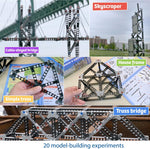 Structural Engineering Building Kit: 20 Bridge & Skyscraper Models