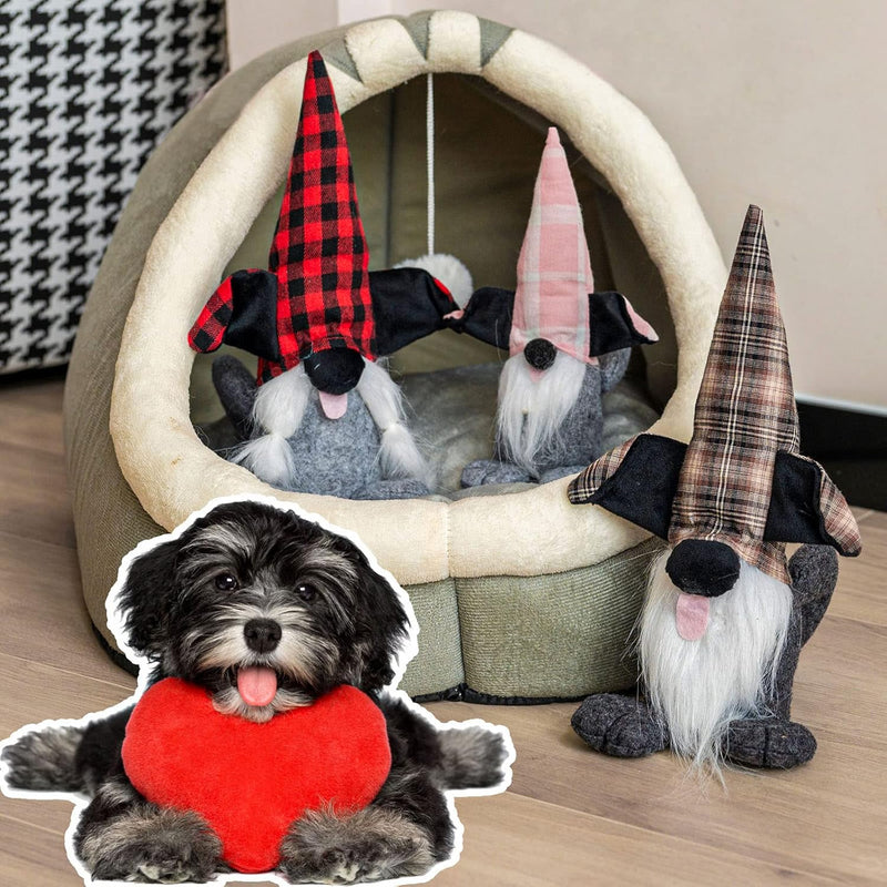 Valentine'S Day Gnome Plush Elf Decorations - 4Pcs Handmade Swedish Gnomes Plu