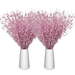 30 Pcs Artificial Glitter Berry Stem Decorations Bead Sticks Pick 17 Inch Hall