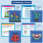Pixel Art STEM Building Challenge Kit for Kids Ages 5+