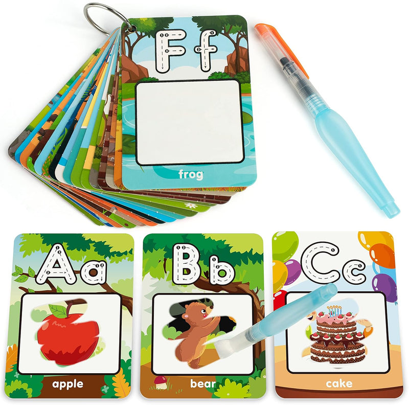 Coogam Alphabet Water Coloring Cards, Aqua Painting Doddle Flashcards, Draw