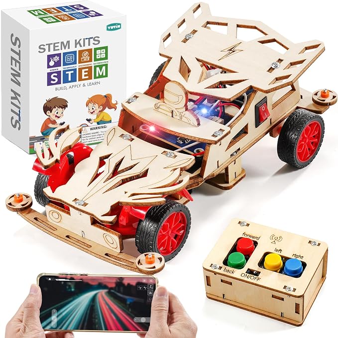 Build Your Own Remote Control Car STEM Kit for Kids Ages 8-12