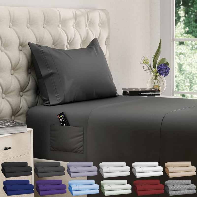 Twin Xl Sheets Xl Twin Sheet 3 Pcs - Extra Deep Pocket Extra Long Soft & Long