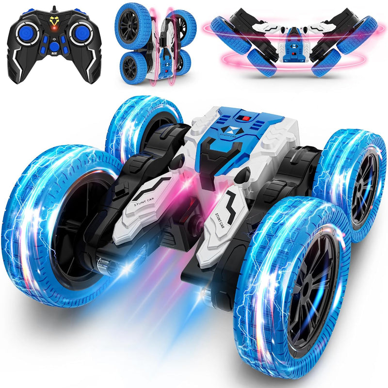Remote Control Car, Double Sided Rc Car, 4Wd Off Road Stunt Car With 360° Flip