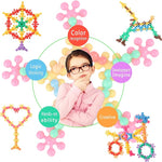 200-Piece STEM Building Blocks Set for Kids Ages 3+ with Storage Box