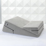 Adjustable Wedge & Ramp Sex Positioning Pillow Set – 12" Original Size, Grey