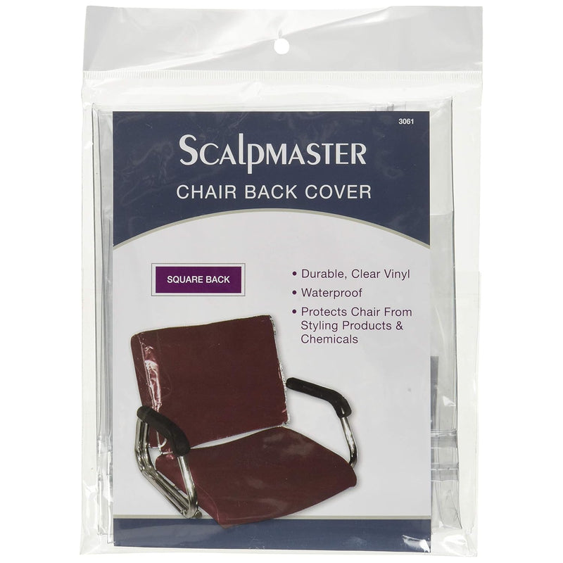 Square Chair Back Cover, Transparent Vinyl (3061)