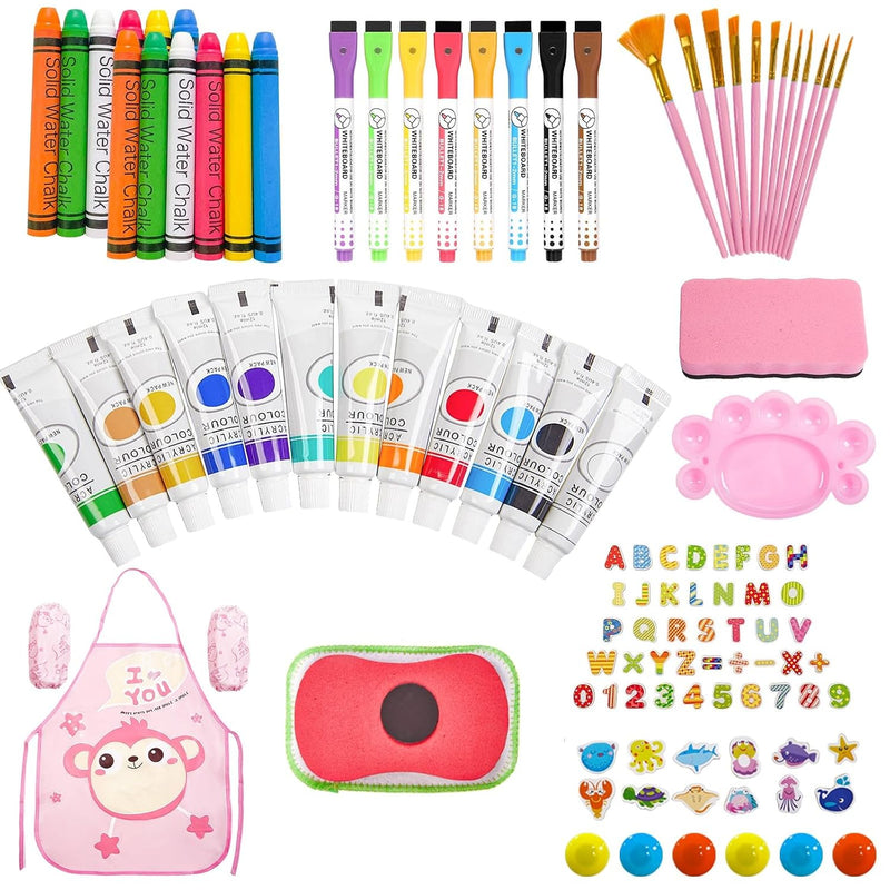 Art Easel Accessories Kit for Kids, Easel Supplies Set with 100+ Art Creation Tools