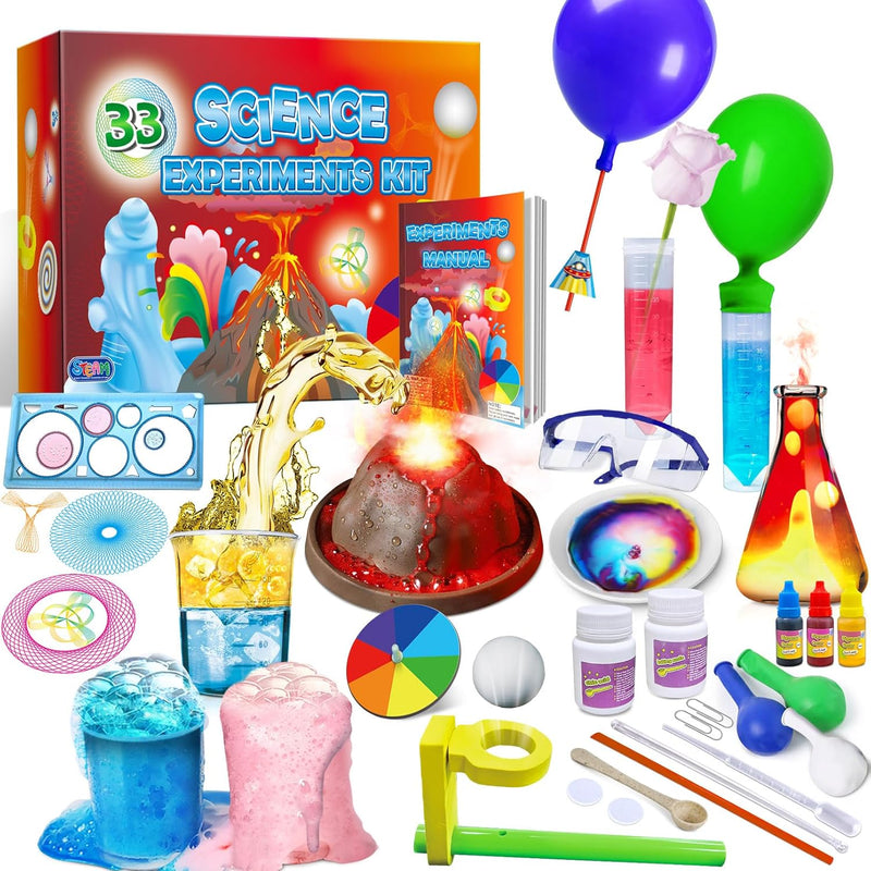 UNGLINGA 33 Experiments Science Kit for Kids, Science Project STEM Toys Gif