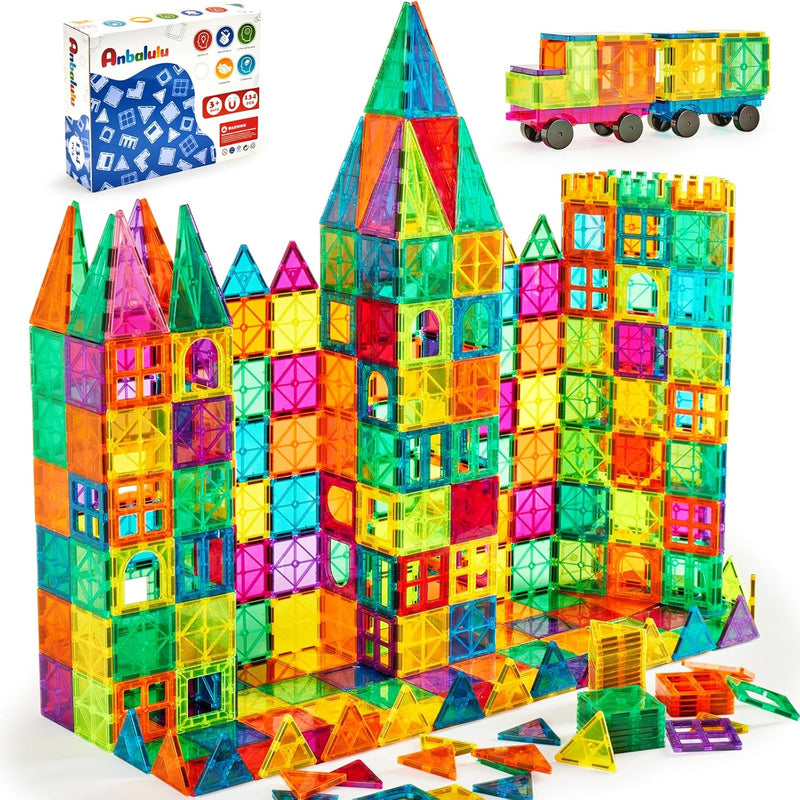 Magnetic Building Tiles, 134Pcs Large Magnet Building Set,Magnetic Blocks,