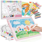 LED Drawing Tablet Kit with 15 Inch Pink Light Board for Diamond Painting