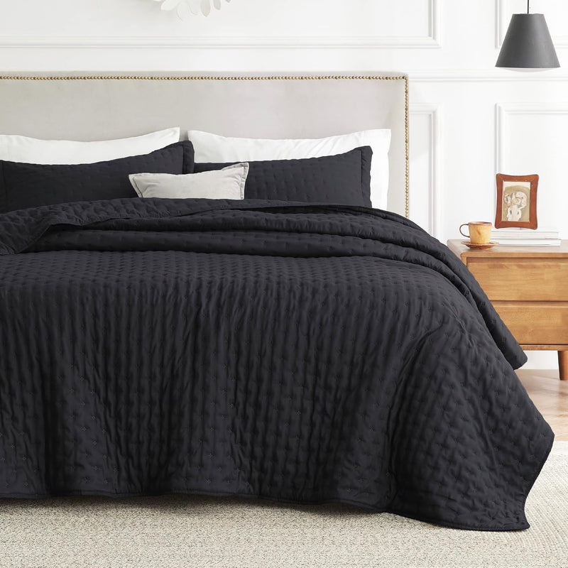 Queen Quilt Bedding Set - Soft Ultrasonic Full/Queen Quilt Set - Clover Bedspr