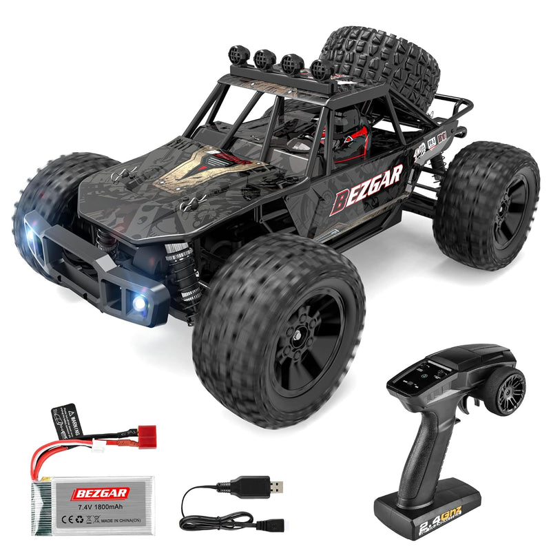 1:10 Scale Beginner Rc Truck, 4Wd High Speed 48Km/H All Terrains Rc Car Off Ro