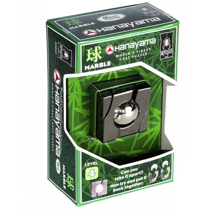 Marble Hanayama Cast Metal Brain Teaser Puzzle