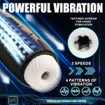 The Milker Max 14X Thrusting & Vibrating Masturbator For Men & Couples. Stretchy, Soft, Textured, Removable Sleeve And Firm Case. Rechargeable With 3 Speeds And 4 Patterns. 1 Piece, Black.